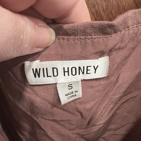 Wild Honey Wrap Dress Sleeveless Casual Mauve Sundress Summer Size S - Picture 4 of 6